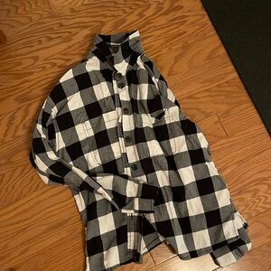 Madewell checked button up flannel